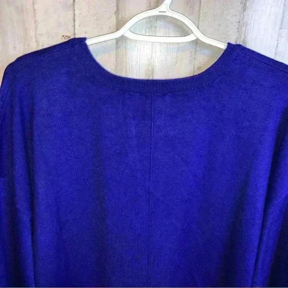 Cynthia Rowley Tunic Sweater Blue Pullover Size 1X - Picture 13 of 16